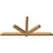 Ekena Millwork Kennewick Timber Gable Bracket, Western Red Cedar, 72"W x 33"H x 3 1/2"D x 3 1/2"F, 11/12 Pitch GBW072X33X0404KEN00SWR - alternate 2